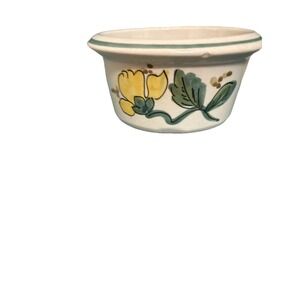 Vintage 1970s Telaflora Ceramic Candle Holder, Hand Painted, Made in Italy